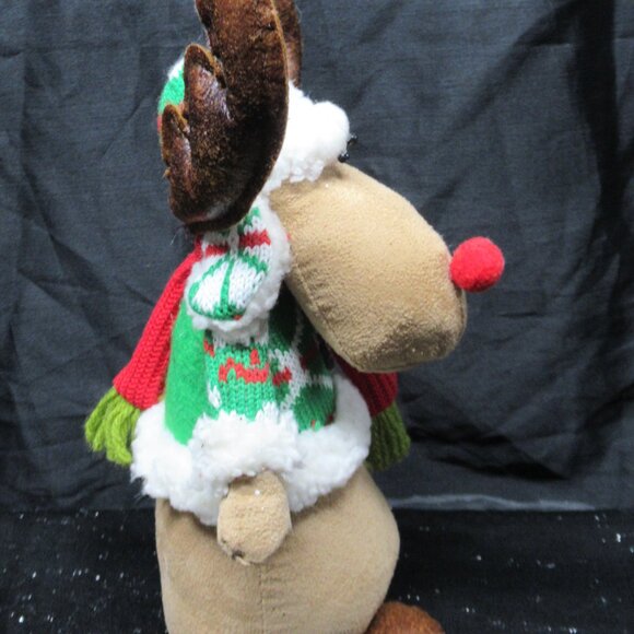 Plush Sandbag Christmas Moose - Picture 5 of 6